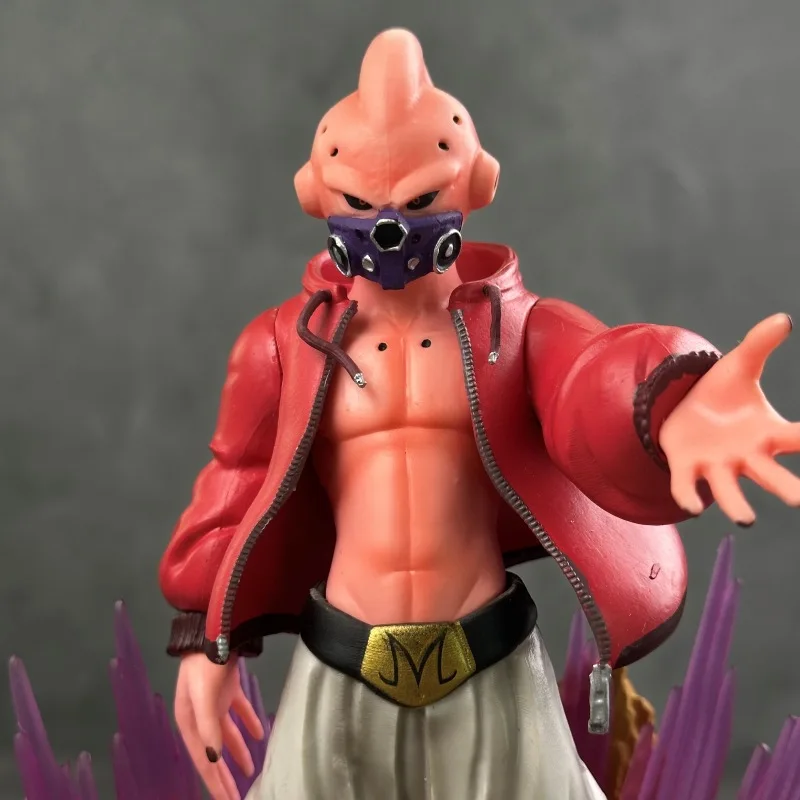 Bandai Dragon Ball hecho a mano GK, hombre mágico de moda Bu Ou Can Shine Super Saiyan, modelo de Anime, caja de estatua, adorno de caja ciega hecho a mano