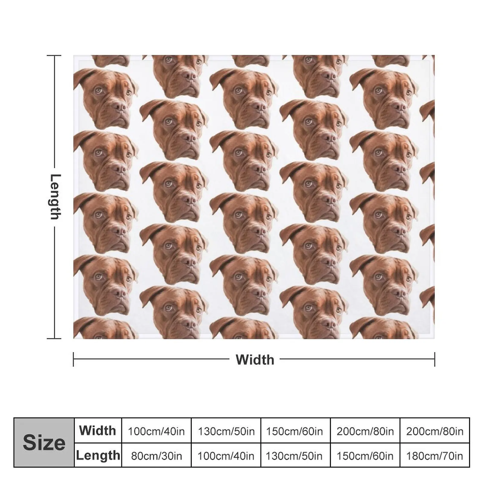 Melancholic Dogue de Bordeaux Throw Blanket decorative Flannels Thermal Blankets