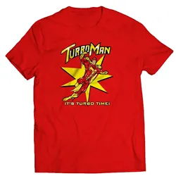 Turbo Man Christmas T Shirt Jingle Movie Action Figure Top long or short sleeves