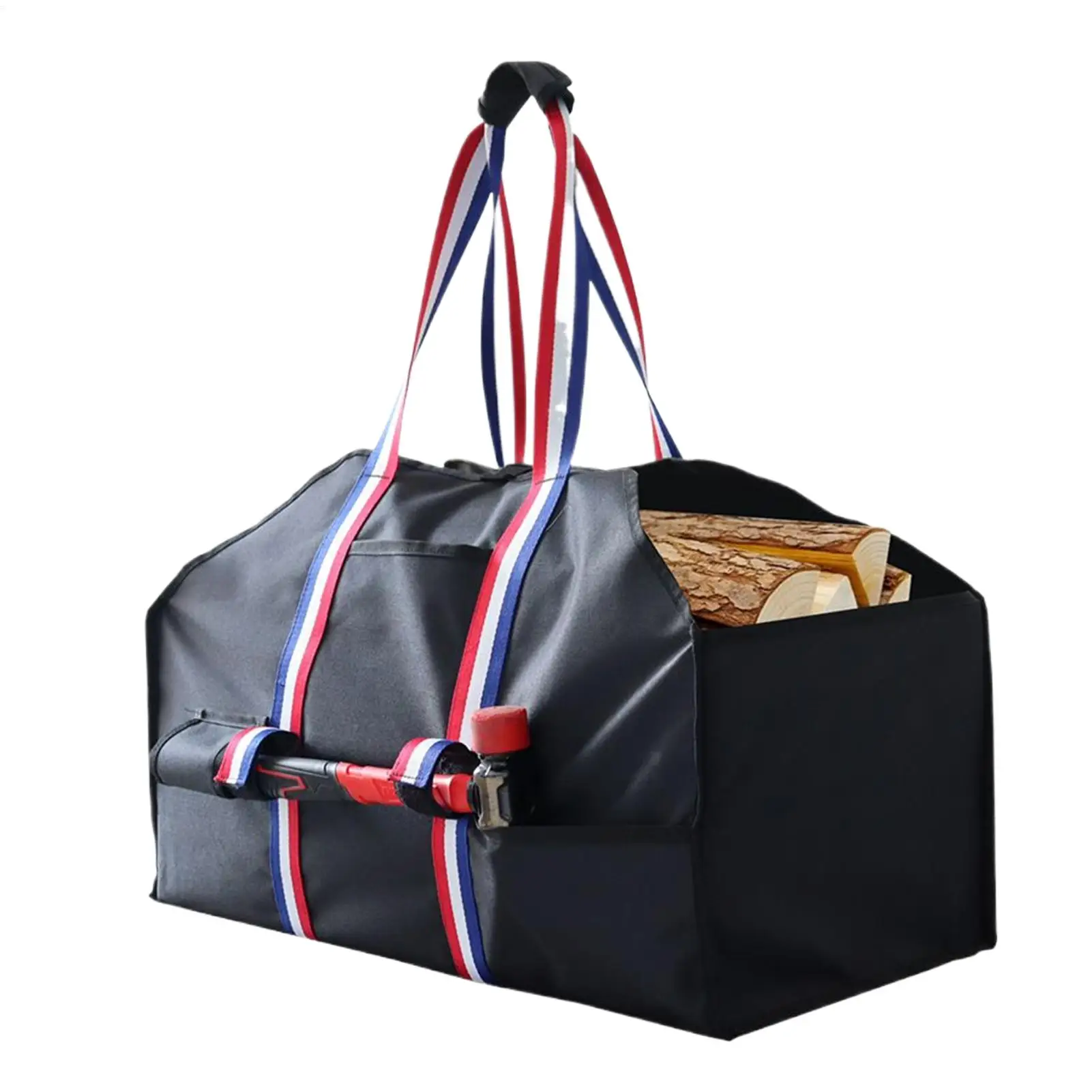 

Firewood Carrier Waterproof Firewood Tote With Axe Strap And Handles 600D Oxford Fabric Tote For Fireplace Outdoor Patio Grill