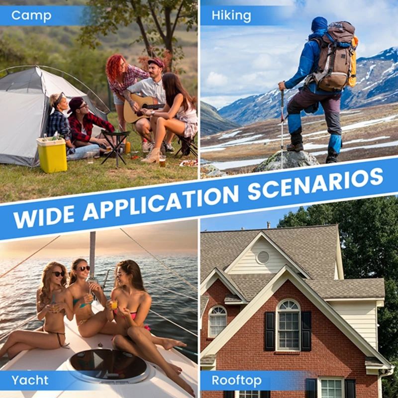 Waterproof Solar Panel Charger For Home Security Camera Solar Cells Powered Charger With Charging Cable