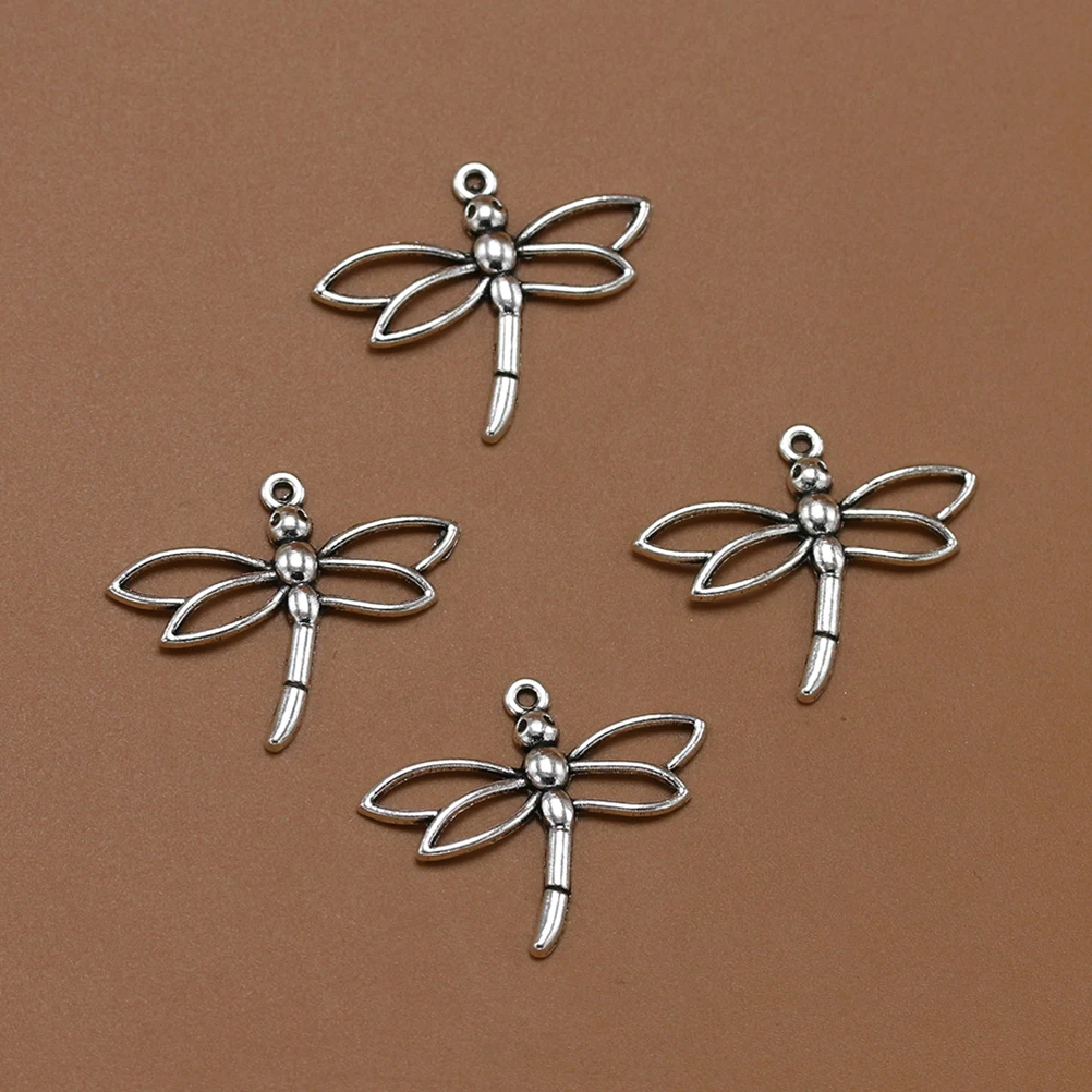 

20 Pcs Alloy Dragonfly Pendant Charm DIY Jewelry Making Pendants Hollow Out Shape Accessories Necklace Bracelet Earrings Craft