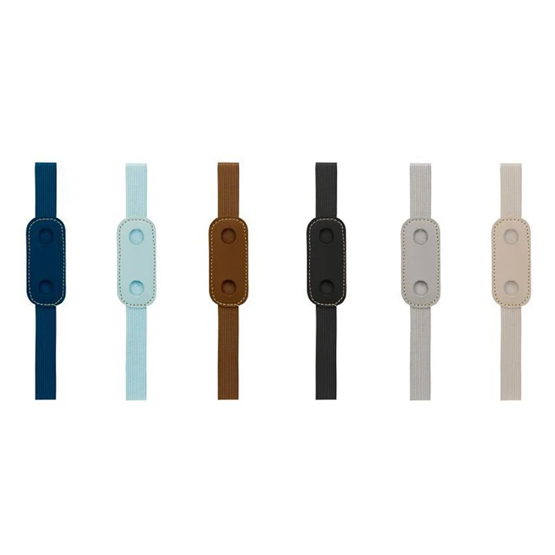 1pc verstellbarer Gummiband Stift halter bunte pu Leder Stift Ärmel Tasche elastische Notebook Stift halter abnehmbar