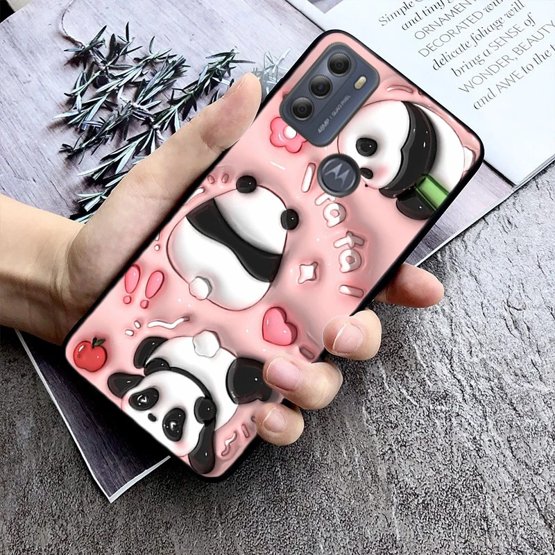 

Phone Case For Moto G85 G55 G05 G14 G75 G31 G50 G10 G20 G30 G60 G13 G32 G84 G54 G53 G72 G24 Power Cute Bear Panda Fruit Rabbit