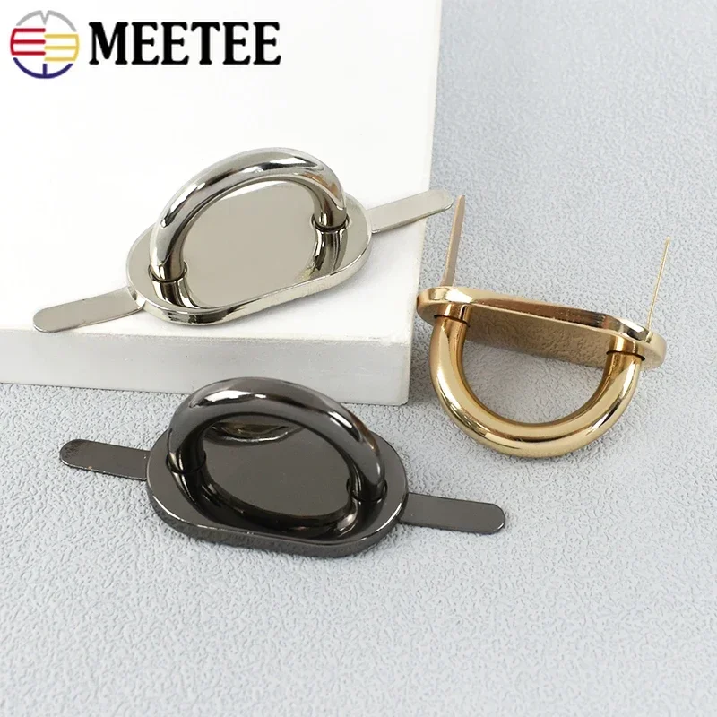 

4/10/20Pcs Meetee 20mm Arch Bridge Buckle Handbag Side Clip Hook Bag Strap Connector Loop Clasp DIY Leather Hardware Accessories