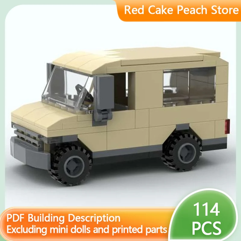 

Speed Racing Car Model MOC Building Bricks Classic Tan Van Modular Technology Children Holiday Gifts Assemble Toys Suit