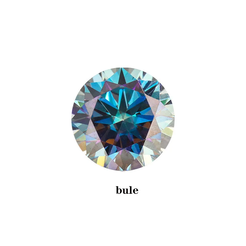 JECIRCON VVS1 Clarity D Color Moissanite Loose Diamond Colored Moissanite Diamond with GRA Certificate Waist Code Black Card