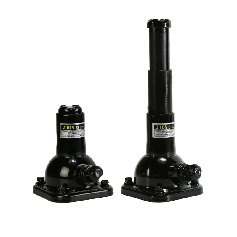 Spiral jack double section 2 tons vertical wholesale hand jack vehicle maintenance mechanical top mine professional top