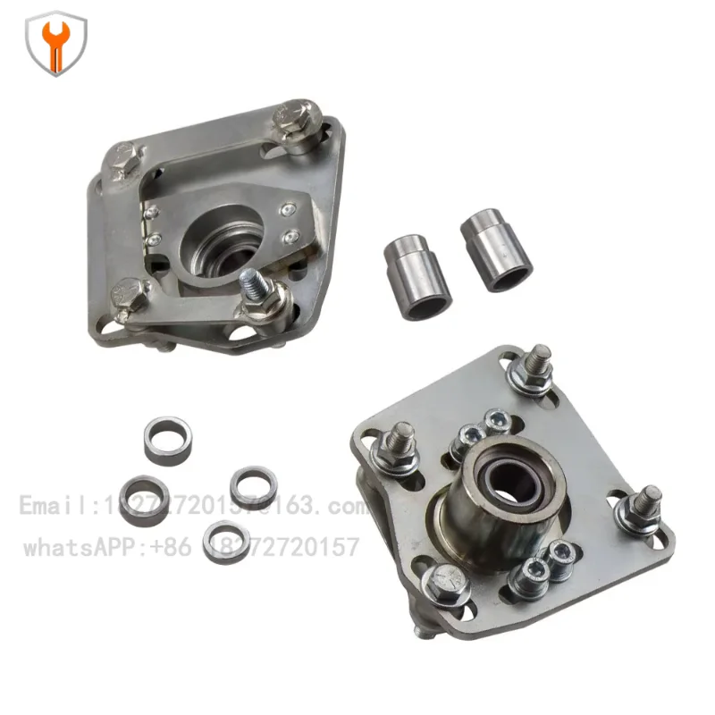For Ford Mustang 1994-2004 Top Mounted 2x Adjustable Coil Silver Camber Plate