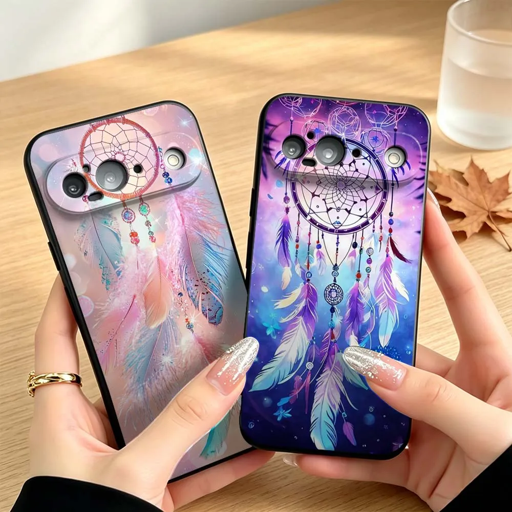 Чехол для телефона Dreamcatcher Art для Google Pixel 10, 10A, 9, 8, 7, 9a, 8A, 7a, 6a XL Pro 5G, черный