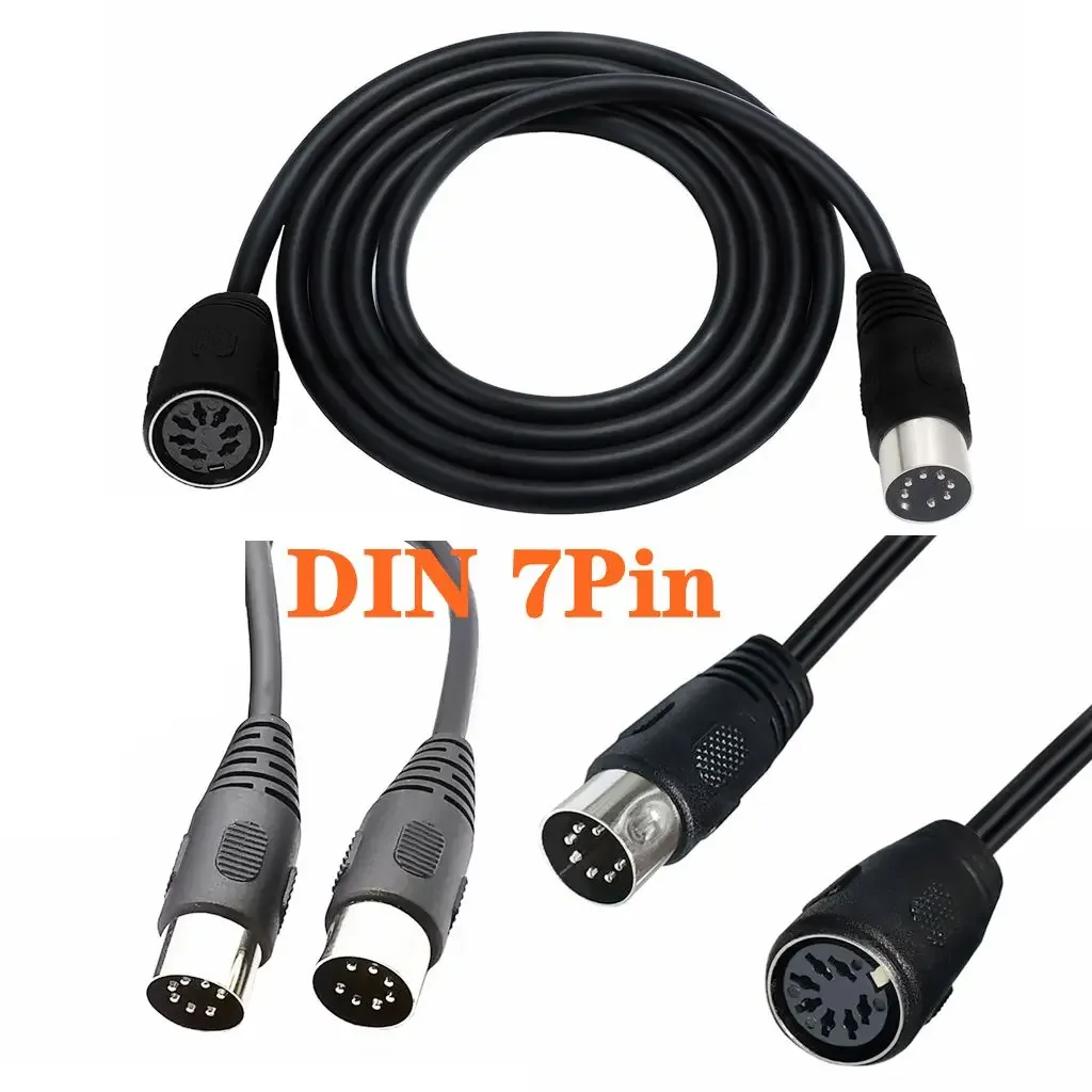 7 Pin Din Midi Cable Male To Female Controller Interface Audio Cable For Bang Olufsen Naim Quad.Stereo Systems Cable Cord 3m 5m