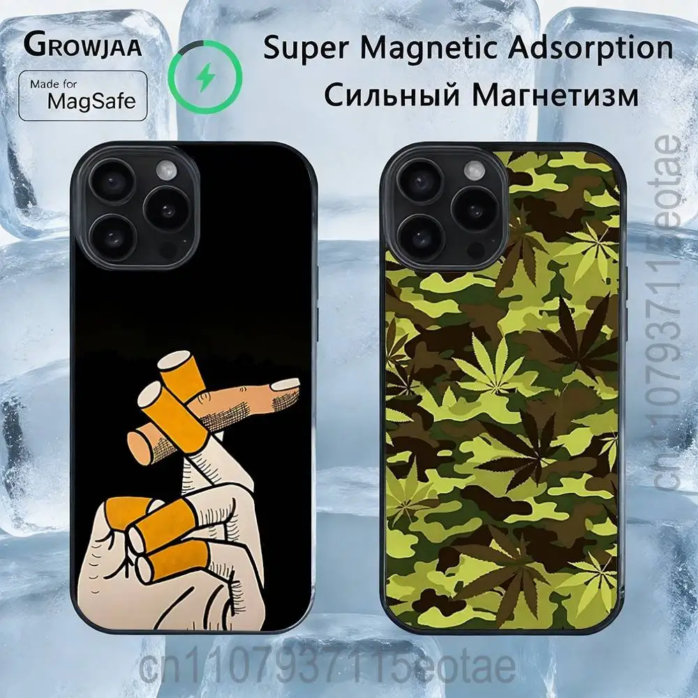 

Hallucinogenic Art High Weed For IPhone 17,16,15,14,13,12,11,Pro,Max,Plus,Mini,SE4,E Protective Magnetic Case Cover