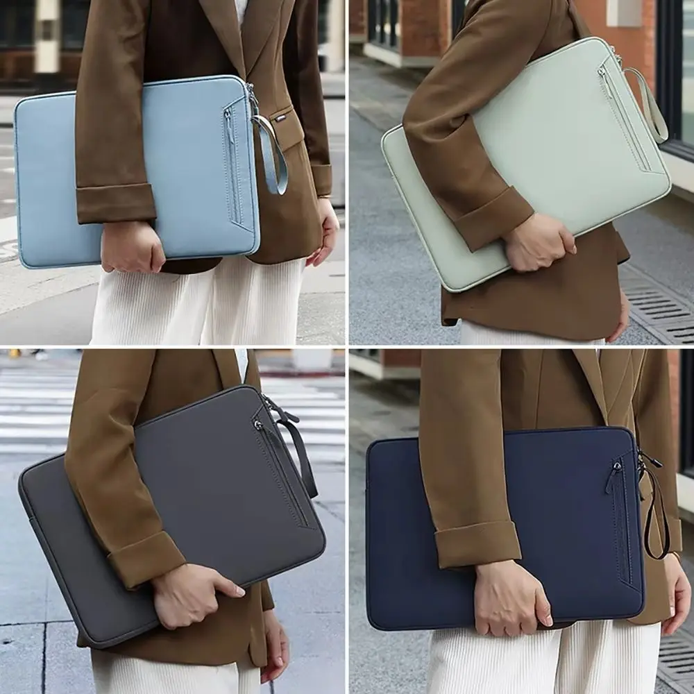 

New Shockproof Laptop Bag Ultra Thin Business Laptop Sleeve Case Handle Large Capacity Tablet Protective Pouch