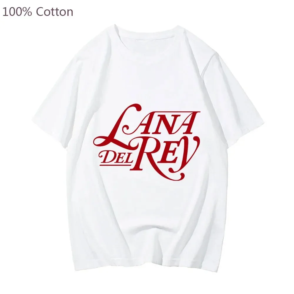 Lana Del Rey Harajuku Casual Anime T-shirt Hip Hop Manga/comic Tshirt Cute Cartoon 100% Cotton Tee-shirt Print Men/women T Shirt