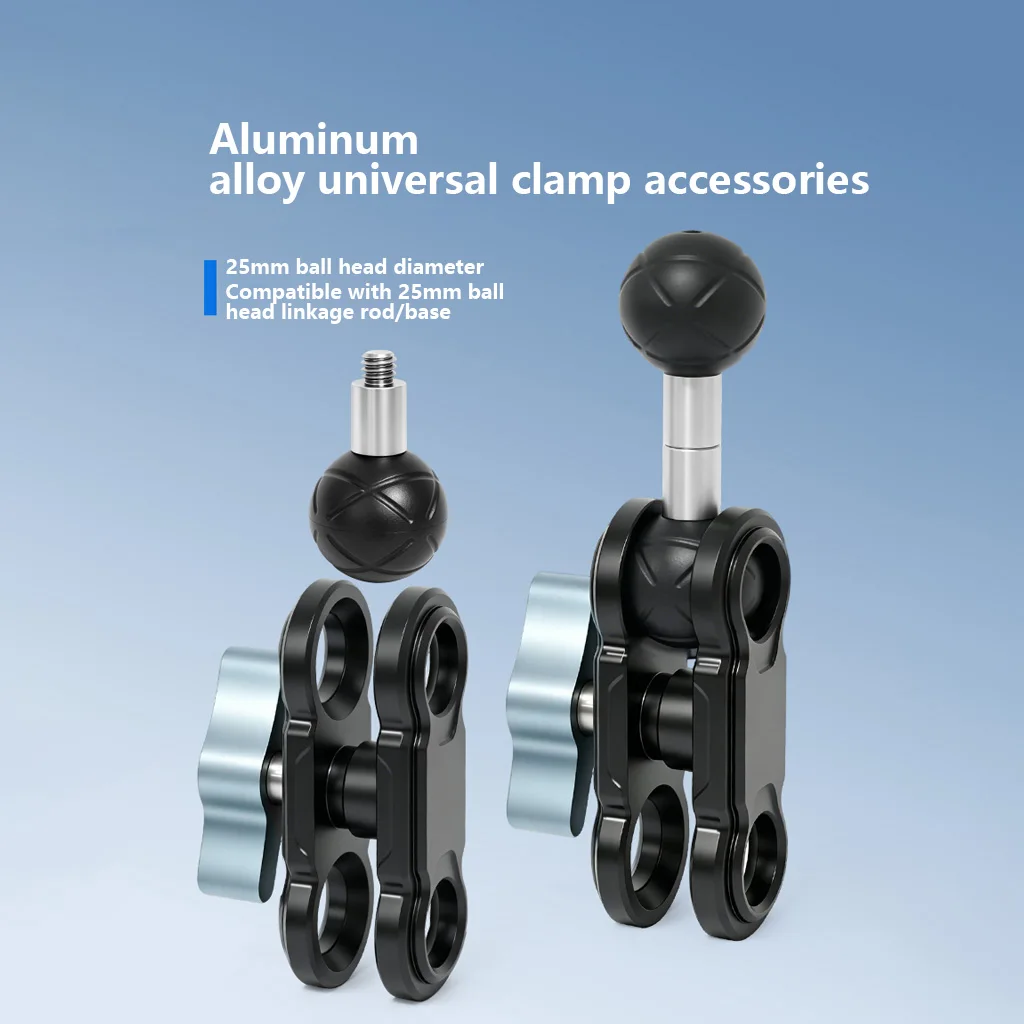 Magic Arm 92-103MM Dual 1/4" Schraube 360° ° Kugelkopf Verstellbarer Gelenkarm für Kamerakäfig Gimbal Stativ Monitor Mikrofon – Detail 8