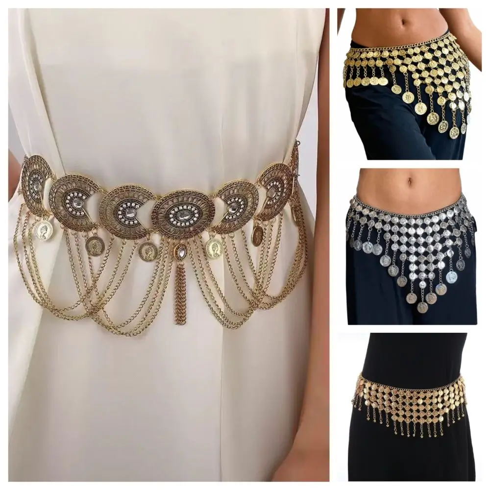Belt Vintage Belly Dance Scarf Tassel Bohemia Waist Chain Creative Ethnic Dance Belt Dance