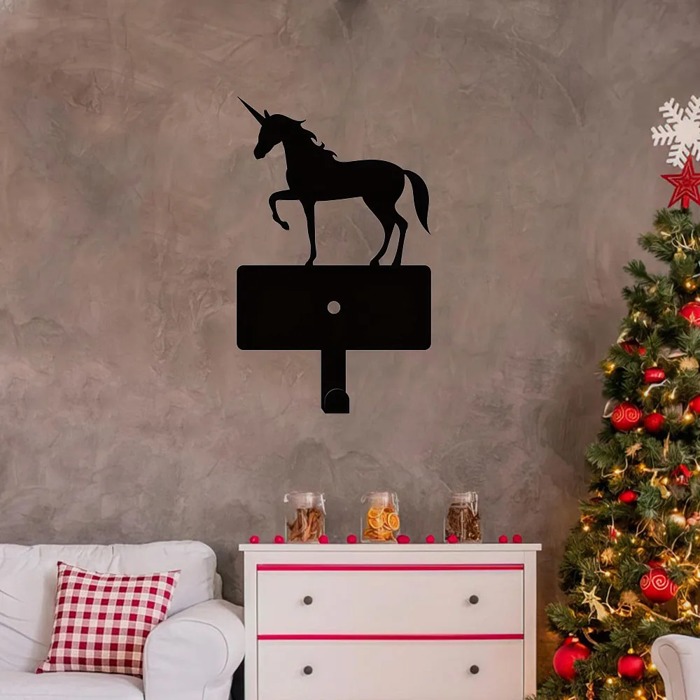 Charming Metal Christmas Unicorn Wall Hooks: A Delightful Christmas Decoration