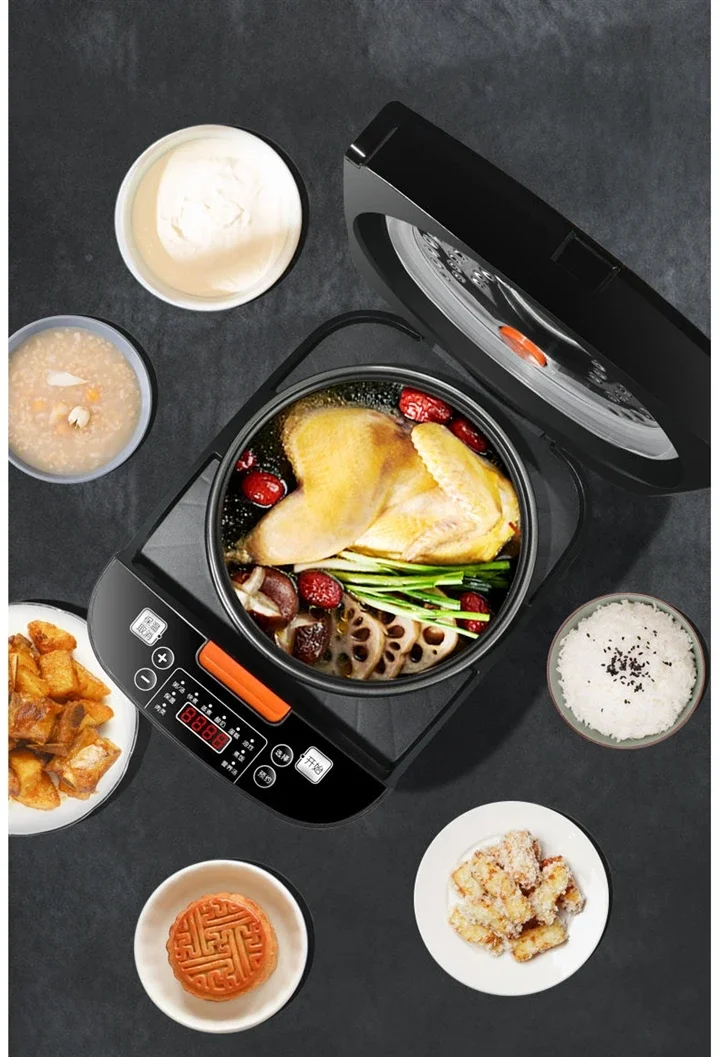 110V/220V Electric Rice Cooker Pressure Cooker Large Capacity Fast Cooking Safe and Energy Saving