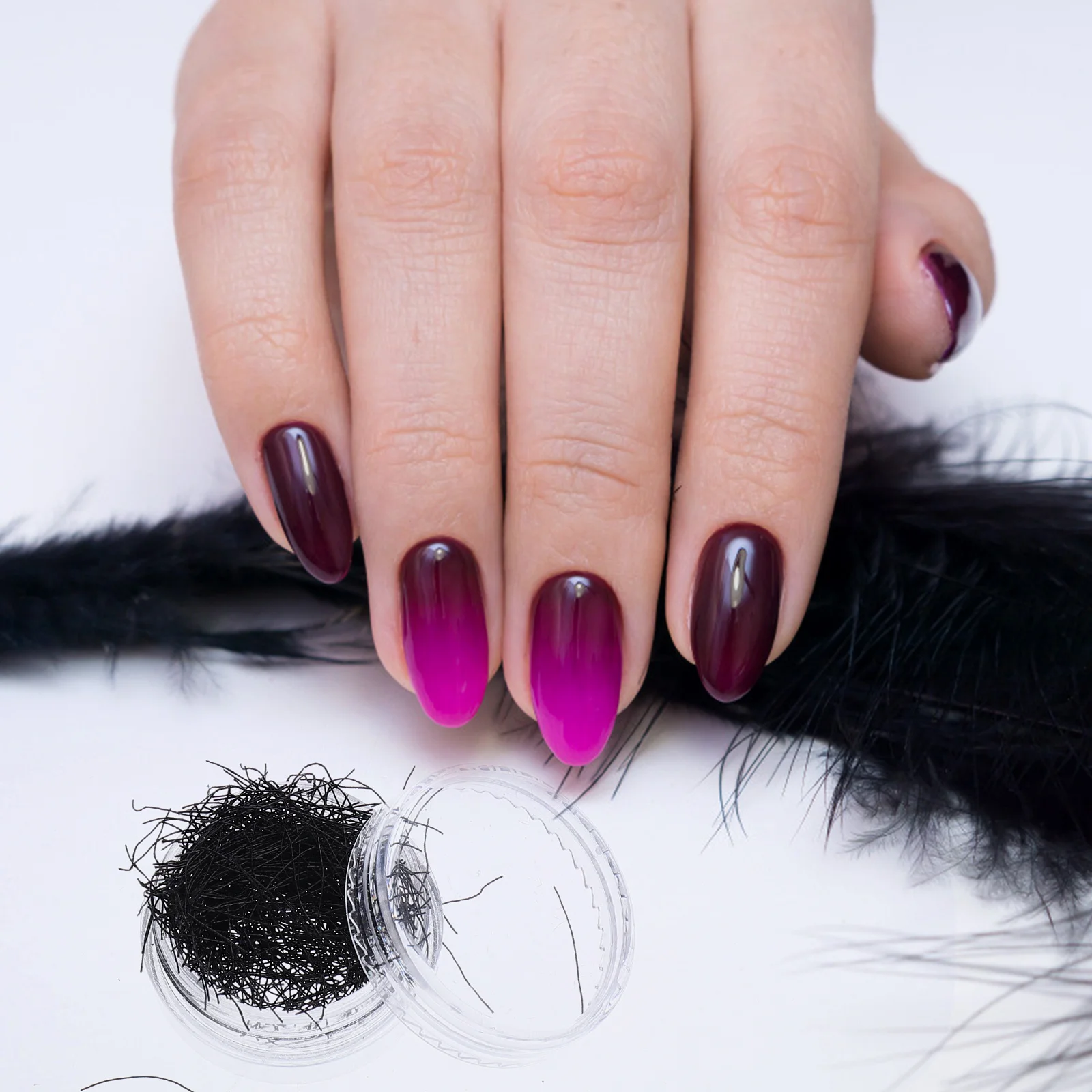 2 Boxes Nail Art Metallic Foil Flake Wire Leaf Silk 12 Colors Glitter Strips Gilding Strips DIY Accessories Manicure Supplies