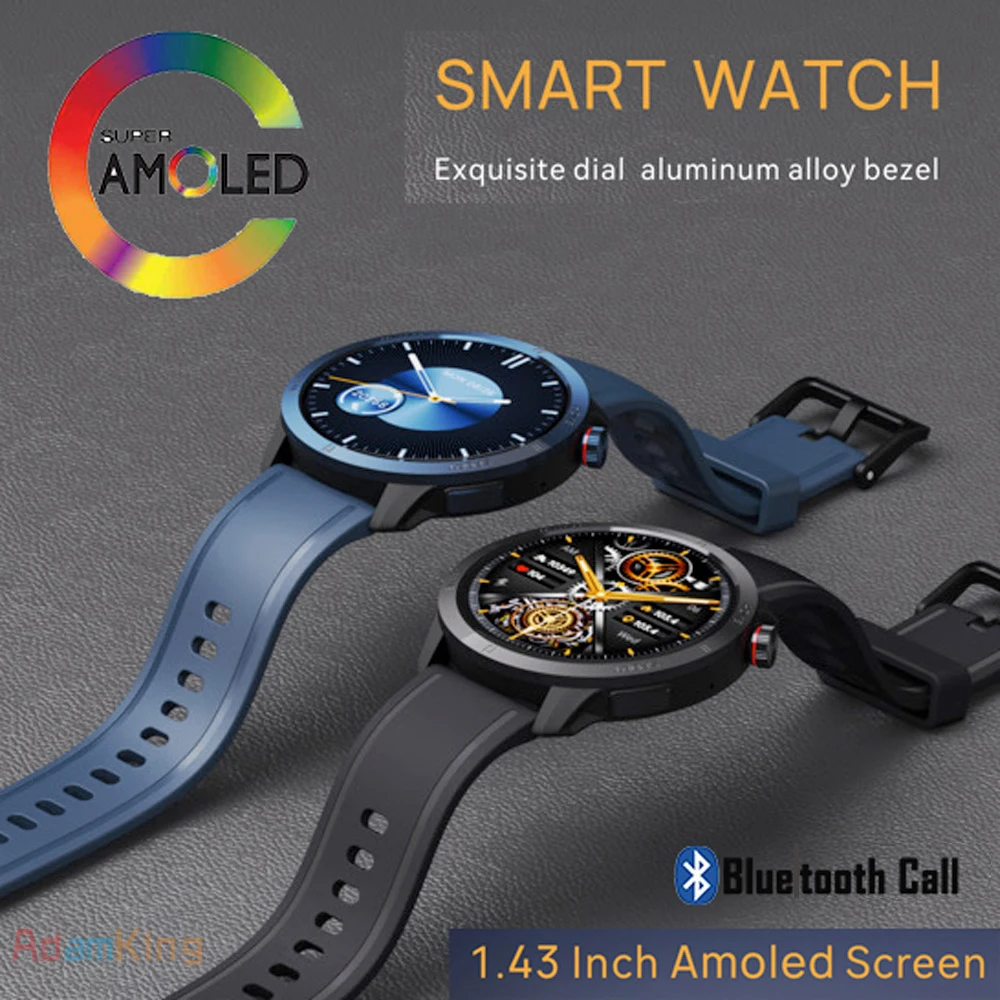 

Смарт-часы с AMOLED-экраном 1,43 дюйма и поддержкой Bluetooth