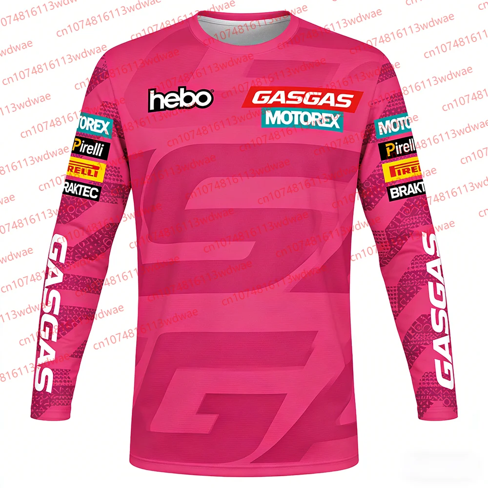 GASGAS Motocross Jersey Man Outdoor Long-Sleeved Motorcycle clothing Hebo Motorex Quick Dry Breathable MX Off-Road Dirt Bike Top - view 3