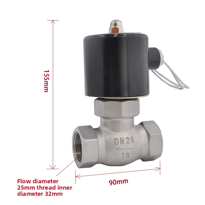 

Original ZQDF stainless steel steam solenoid valve high temperature solenoid valve 180 degrees 200 degrees hot water