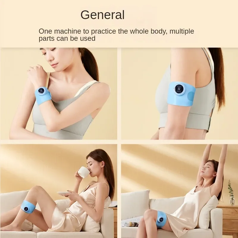 Wireless Electric Arm Massager Deep Tissue Portable Full Body Foot Wristband Fat Burning Hand Training Instrument