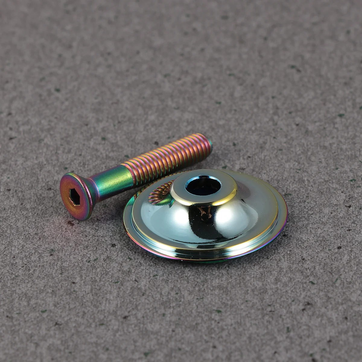 Headset 28.6Mm Fork Cap For Mountain Road Bike Stem Top Headset Bike Refit Accessories Cap Cover Titanium Color