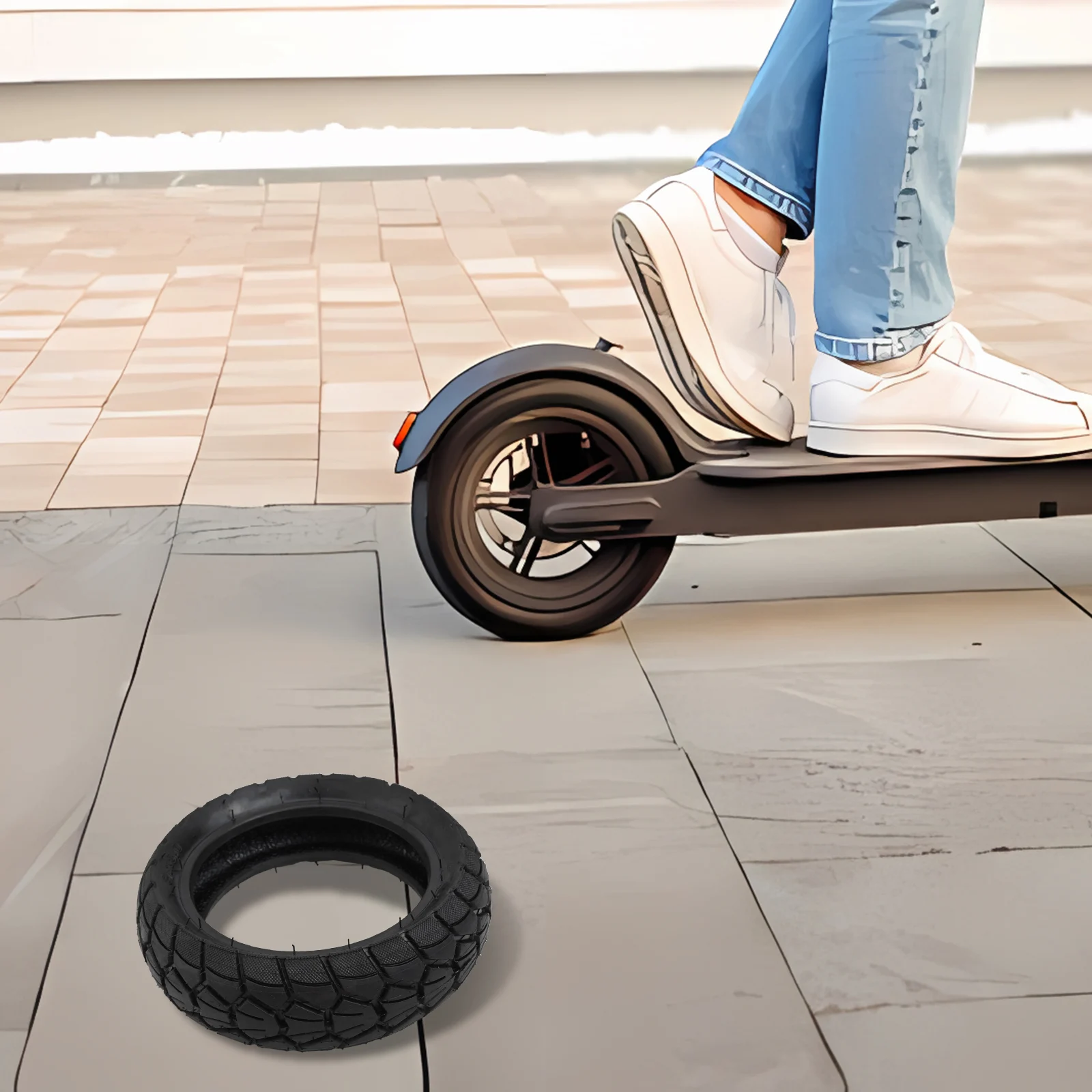 Outer Tire 8 1/2X3.0 Tire Lightweight Not Easily Damaged Not Easy To Deform For Electric Scooters 210*68mm Size