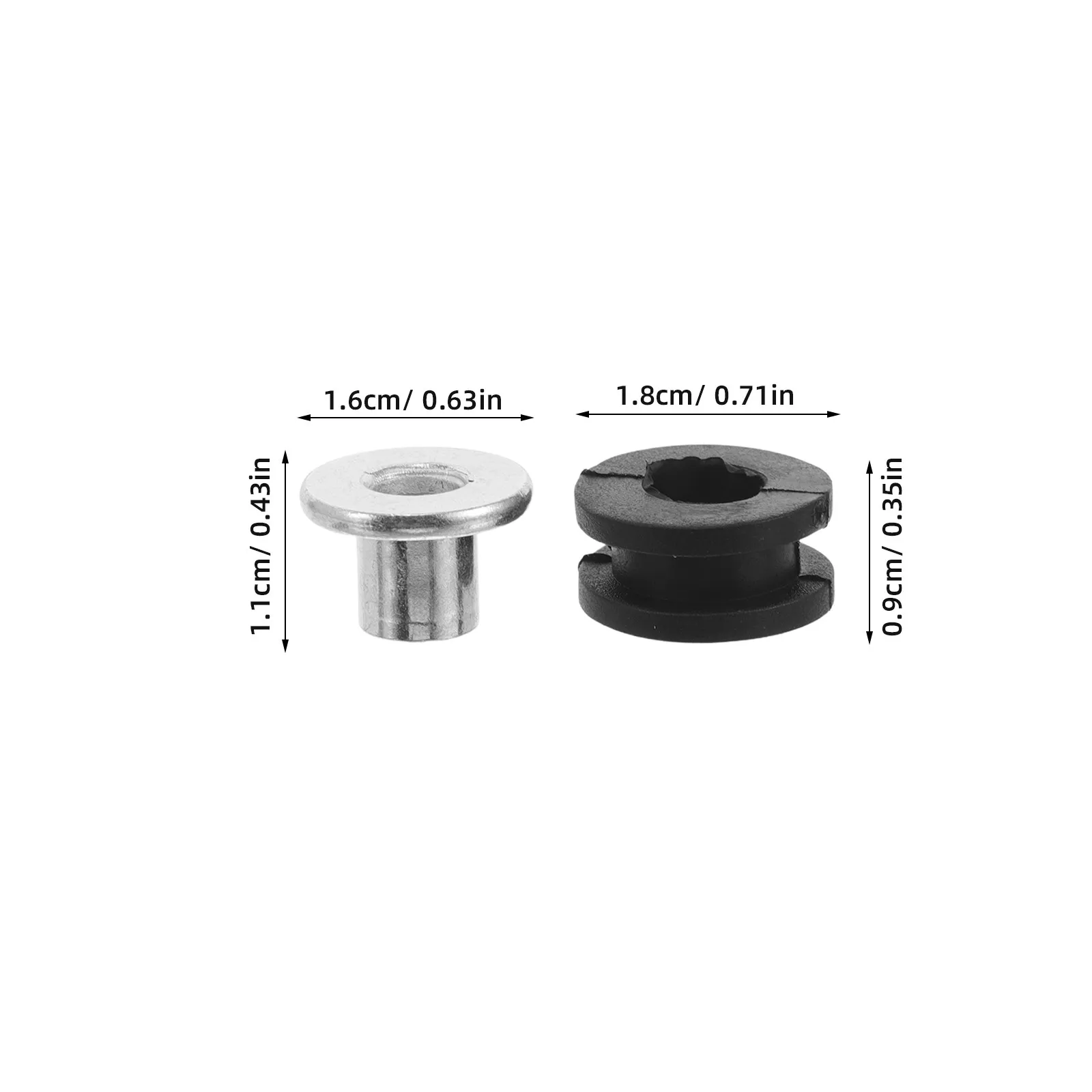 10Pcs Motorcycle Rubber Gaskets Set Black Fairing Bolt Kit Vibration Reduction Replacement Seals Motorcycle Fairing Repair