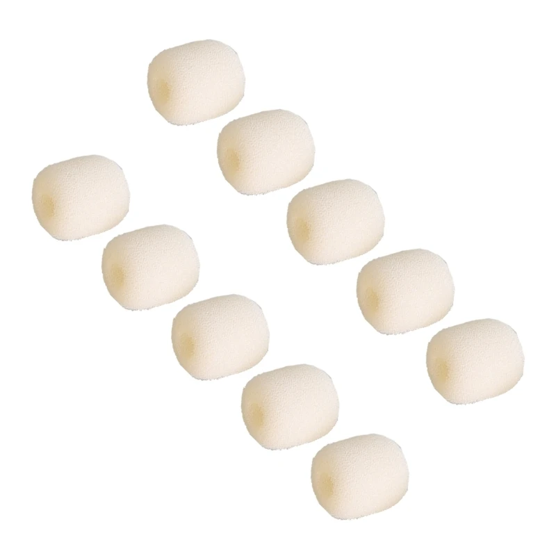 Copertura in spugna per microfono lavalier wireless da 10 pezzi per schiuma per microfono wireless K1, K9, copertura in schiuma per parabrezza mini microfono per K1, K9