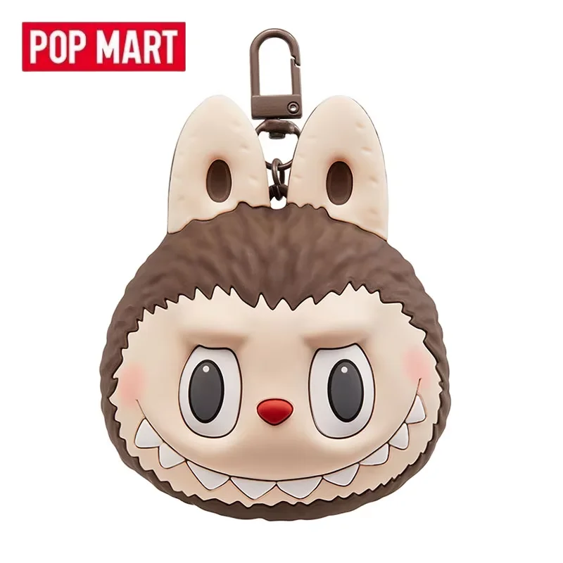 

POPMART Labubu Originals Коричневая силиконовая сумка для наушников, натуральная глухая коробка, загадочная коробка, сумка для догадок, игрушки, кукла, милая аниме-фигурка, настольная