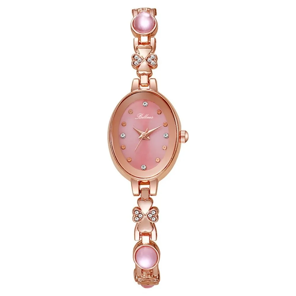 Rhinestone Quartz Watches Diamond Studded Watch Strap with Adjustable Bracelet Women Wristwatch Wrist Decoration Women Girl