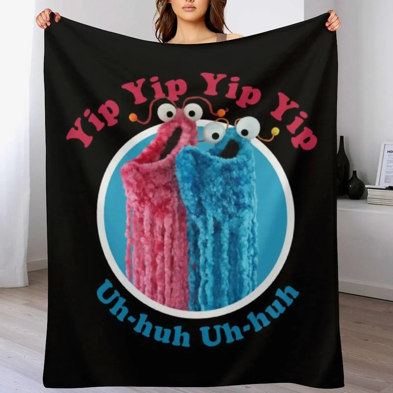 

Yip Yip Yip Uh-huh Throw Blanket Summer Beddings Thins funny gift Fashion Sofas Blankets