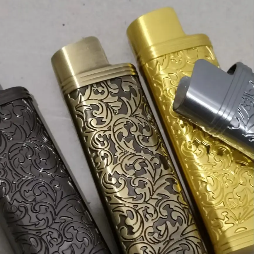 DOLPHIN Zinc Alloy Exquisite Pattern Metal Case for Cricket ED1 Large Lighter Decorative Case