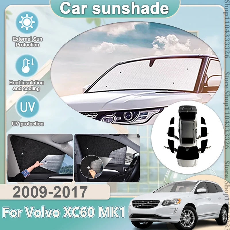 

Full Coverages Sunshades For Volvo XC60 2009-2017 2010 2011 2012 2013 2014 2015 2016 Car Reflector Shade Visor Sunscreen Window