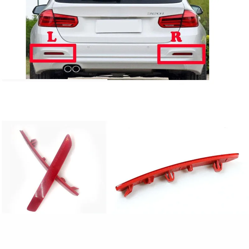 Rear Bumper Reflector Strip 63147400207 63147400208 For 2016-2019 BMW 320i 320ix 328i 328d 330i 330ix 330e 340i 340ix F30 F31