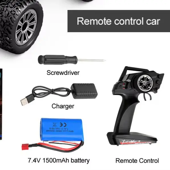 1/16 RC Car WLTOYS 35KM/h 164018 4WD Off-Road Vehicle 2.4GHZ 1500mAh 80M Distance Brushed RC Truck