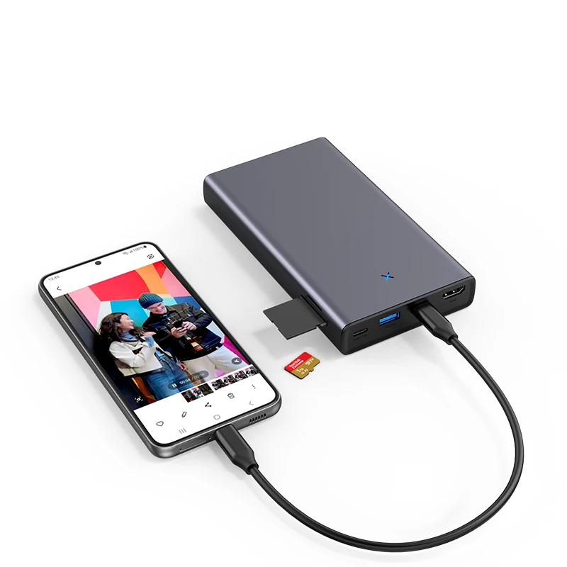 Colorii adaptor tipe C, dengan perangkat keras 2.5 SATA ke USB 3.0 untuk Disk SSD eksternal HDD