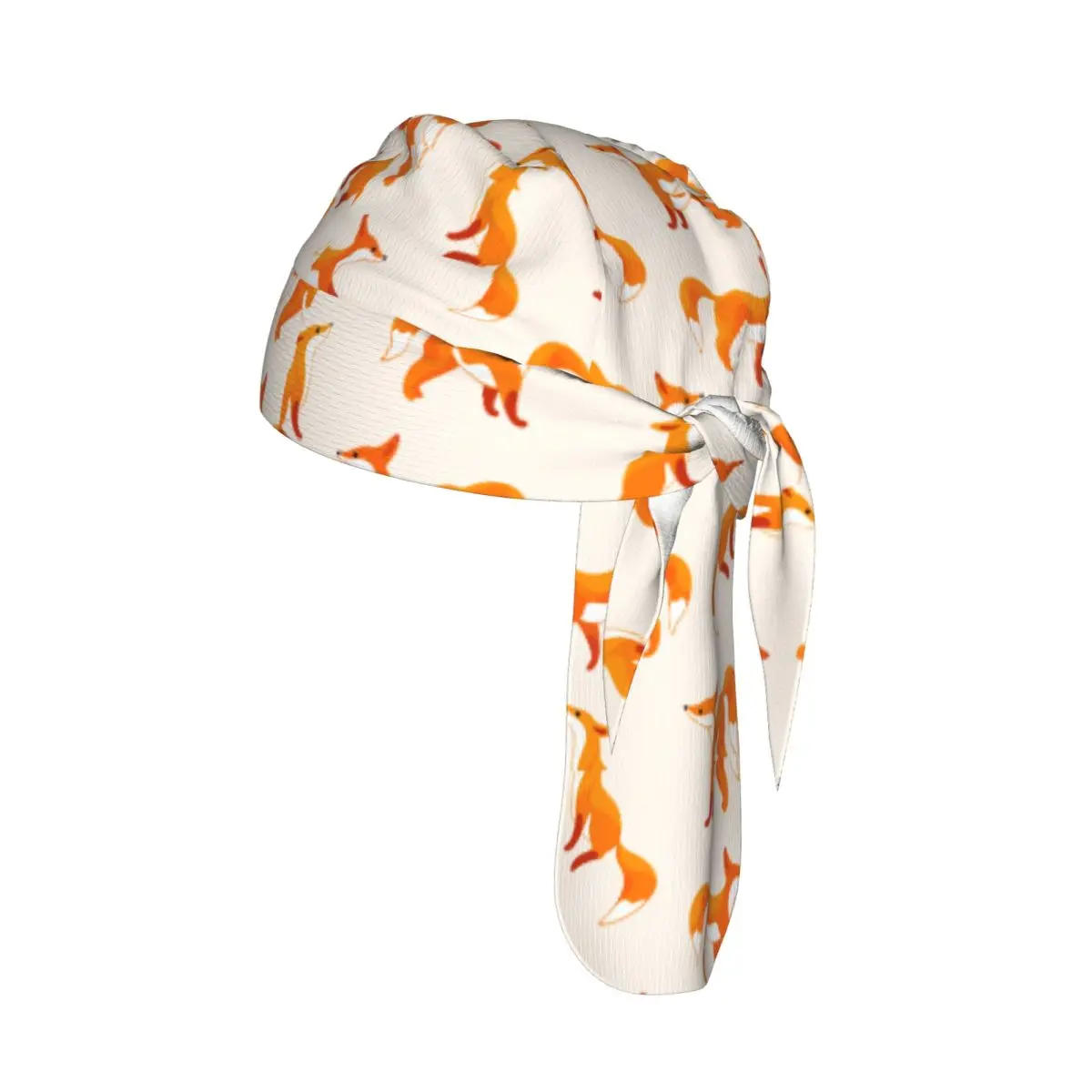 

Bicycle Headband Cap Cartoon Fox Pattern Cycling Headscarf Quick-dry Sun-Protective Hat Head Scarf