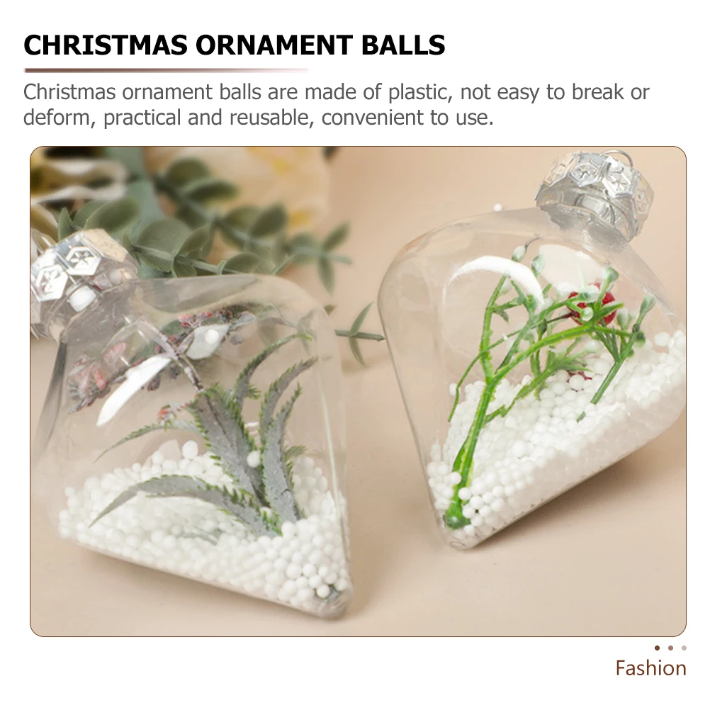

Plastic Ball Christmas Decoration Tree Pendant Decorative Pendants Festival Hanging Light Bulb