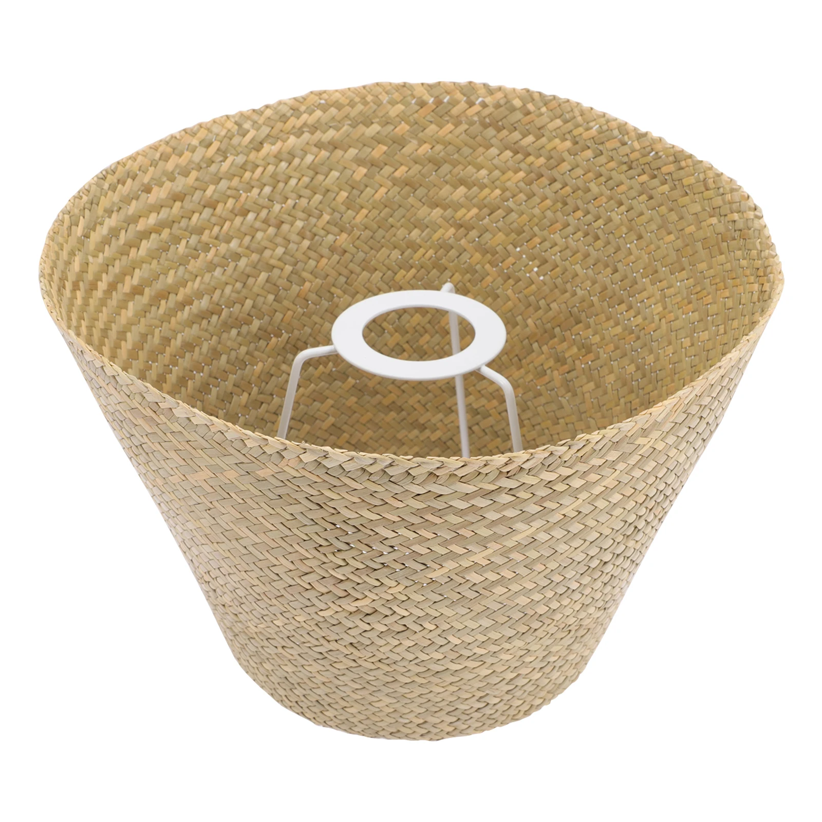 

Woven Rattan Lamp Shade Delicate Vintage Style for Table Desk Floor Lamps Warm Atmosphere Light Cover Rattan Lamp Shade