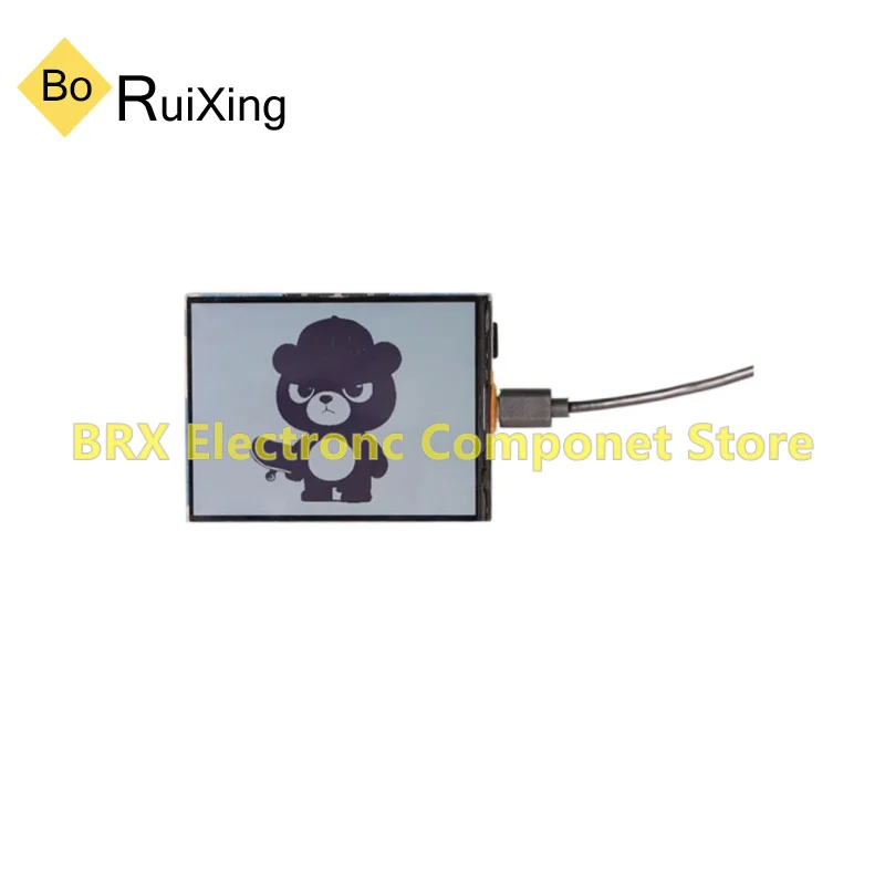 ESP32-S3 development board with 4.2-inch RLCD full reflection screen for temperature and humidity monitoring, featuring AI-power