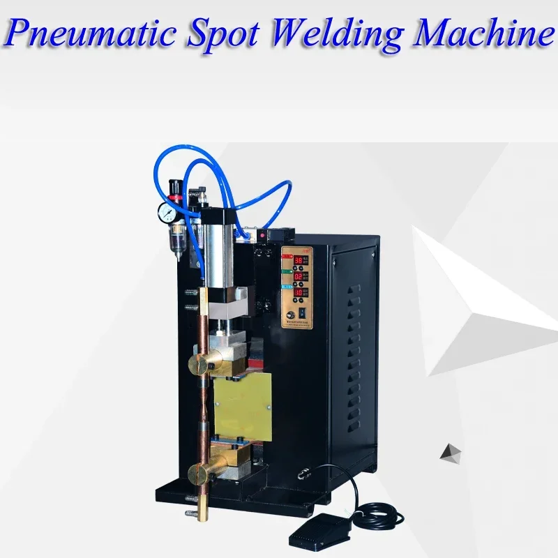 Pulse Spot Welder Digital Display Pulse Welding Machine Pneumatic Spot Welder Butt Welder Multi-cylinder Bump DTN-16