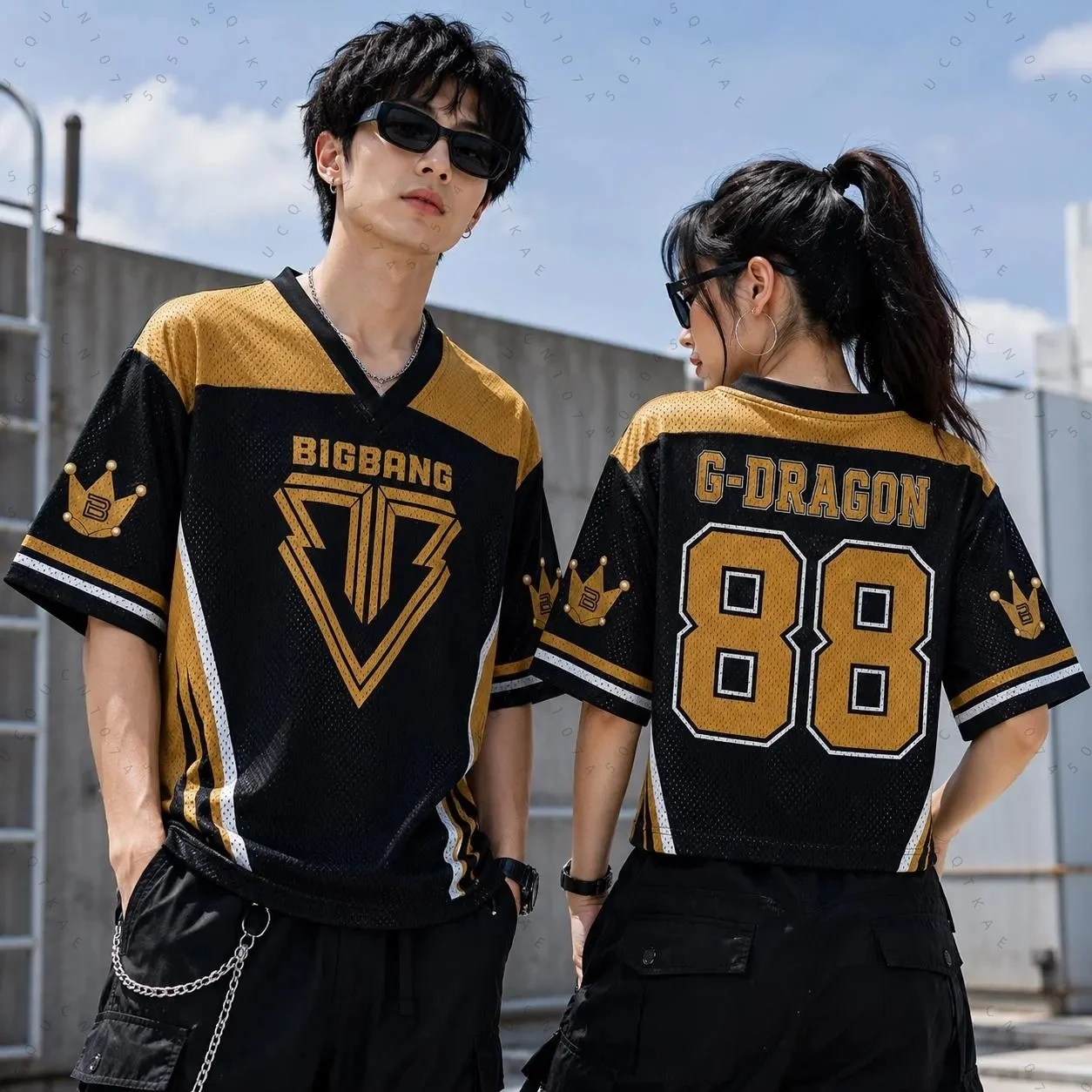 BIGBANG 2026 WORLD TOUR World Tour Side Short sleeve T-Shirt Printed Loose Y2k Streetwear Couple Motorcycle T-Shirt Fan Gifts  ﻿