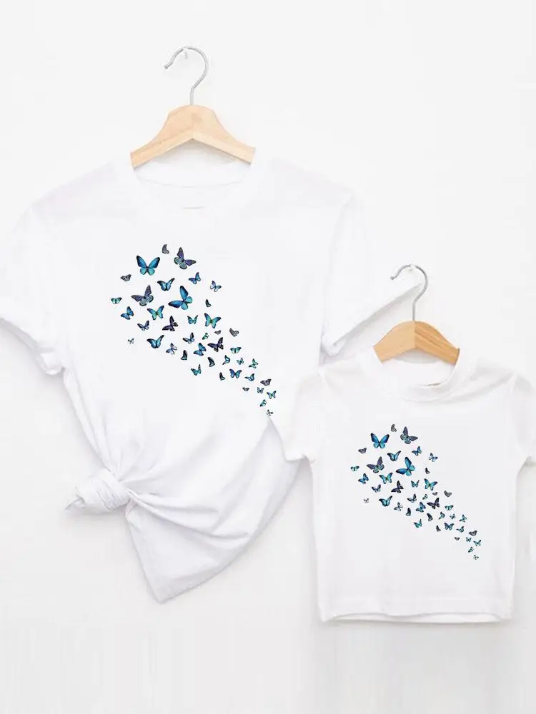 Star Graphic Tee T-shirt Family Matching Outfits Boy Girl Women Kid Child Cartoon Summer Mom Mama Mother Clothes Clothing