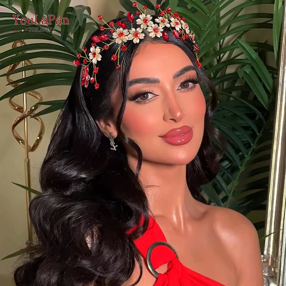 

YouLaPan Wedding Bridal Rhinestone Hair Accessories Shining Hair Jewelry Banquet Party Headband Headdress Women Headwear HP903