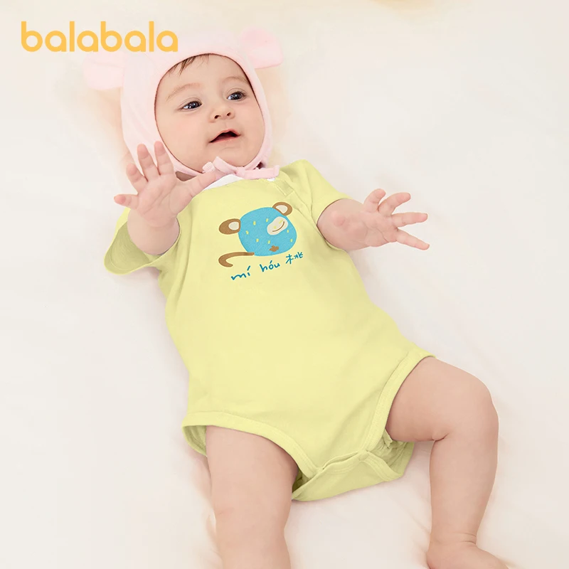 Balabala Newborn Baby Rompers Baby Onesies Rompers Set of Two Antibacterial 2024 Spring/Summer Collection New Design