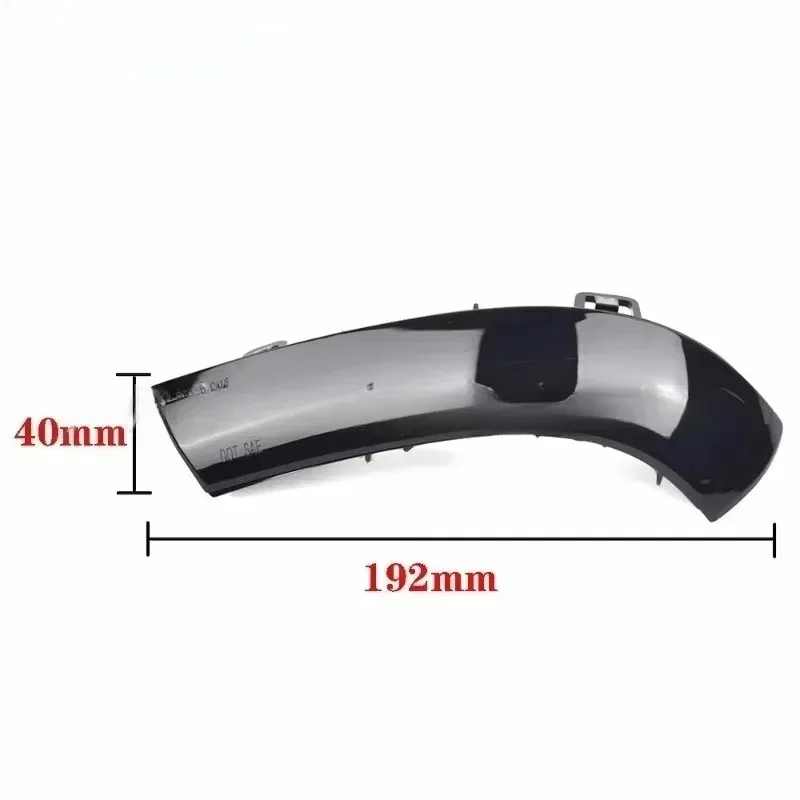 

1pcs Black Dynamic LED Turn Signal Light for Side Wing Mirror Indicator