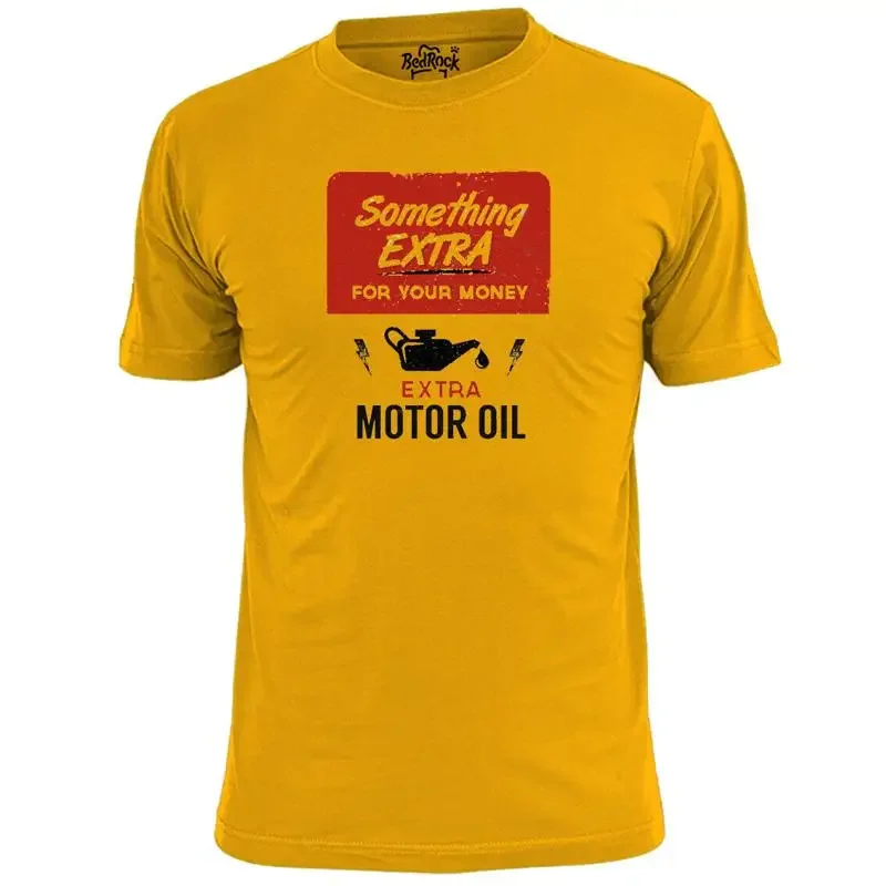 Mens Something Extra Oil T Shirt Motor Autos